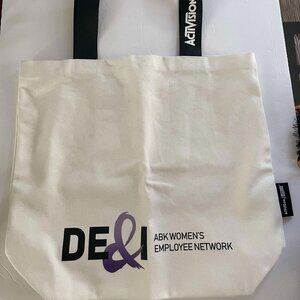 NWOT- Rare Activision Blizzard ABK Womens Employee Network Eco Bag Casual